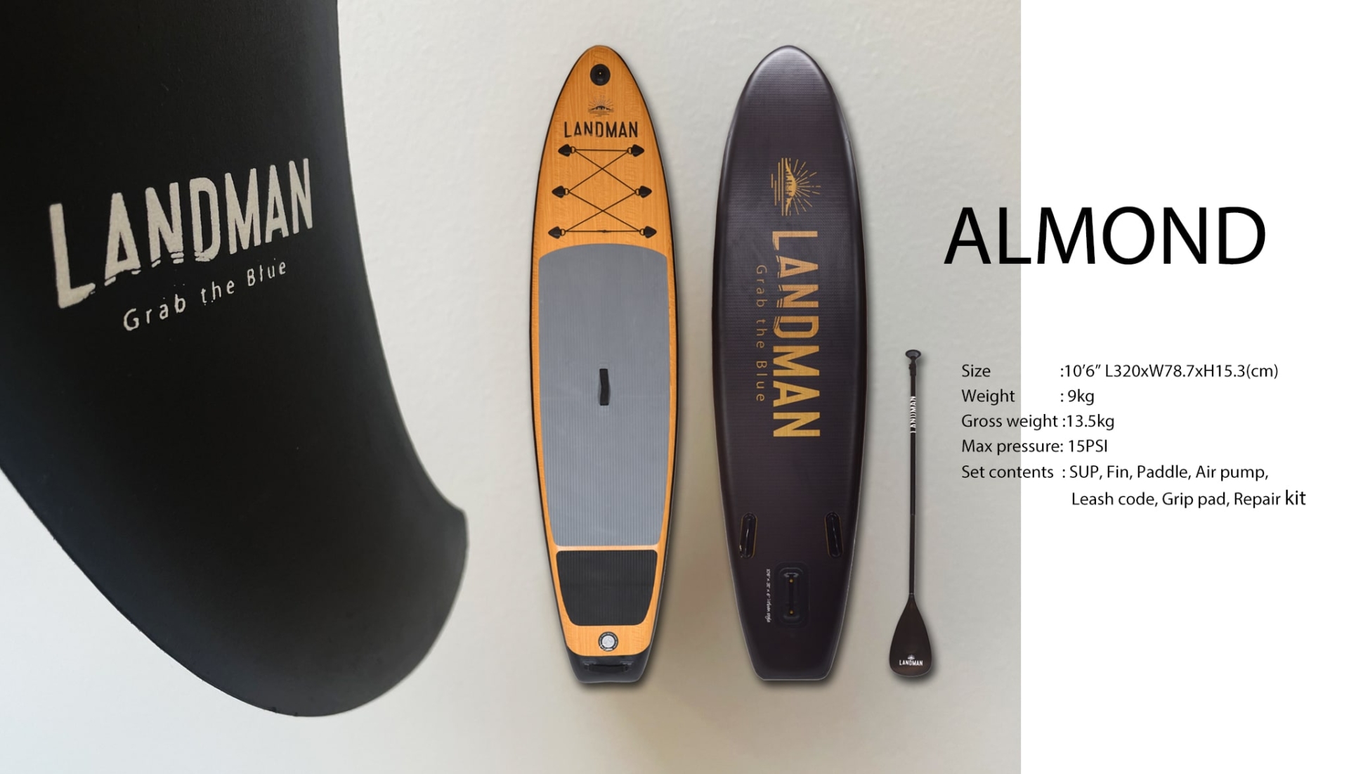 SUP : ALMOND 10'6” Complete set | LANDMAN