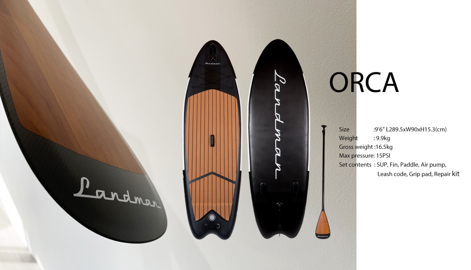 SUP : ORCA 9'6” Complete set | LANDMAN